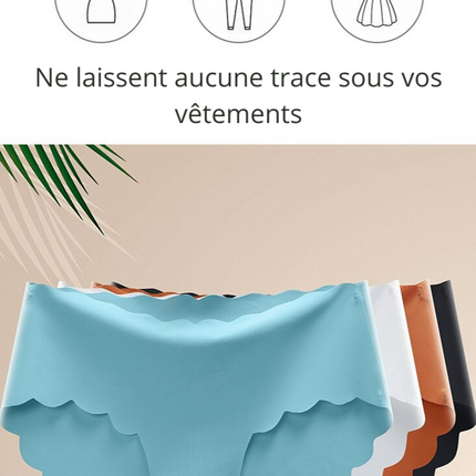 Lot de 3 Culottes sans coutures et élastiques