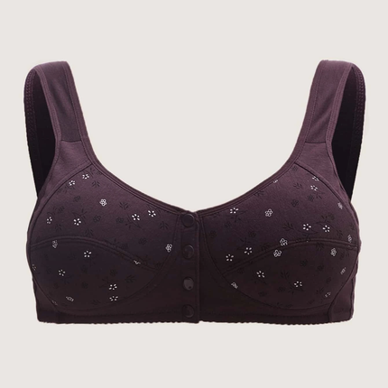 Soutien-gorge 100% coton à imprimé floral