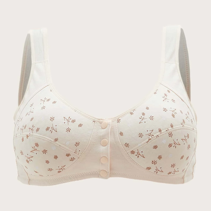 Soutien-gorge 100% coton à imprimé floral