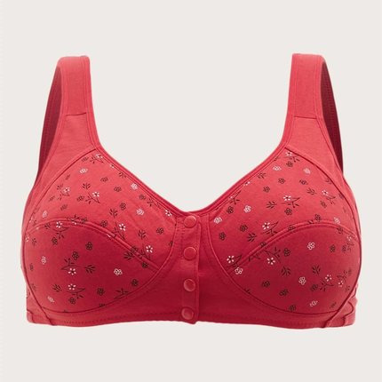 Soutien-gorge 100% coton à imprimé floral