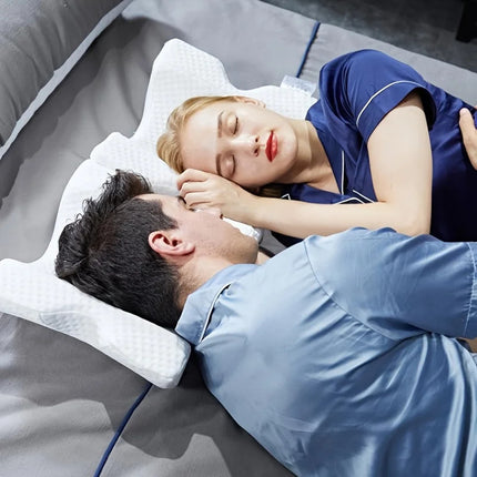 Oreiller Médical Confortable pour Couples avec Mousse à Mémoire de Forme