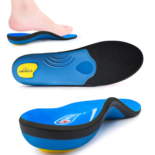 Semelles Orthopédiques Anti-Choc Fasciite Plantaire - Idéales pour Pieds Plats et Chaussures de Travail