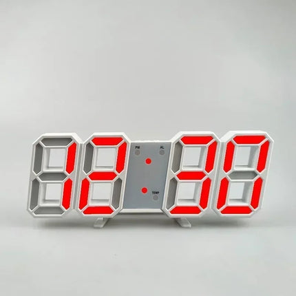 Horloge LED 3D Design - Réveil Digital Intelligent pour un Intérieur Moderne