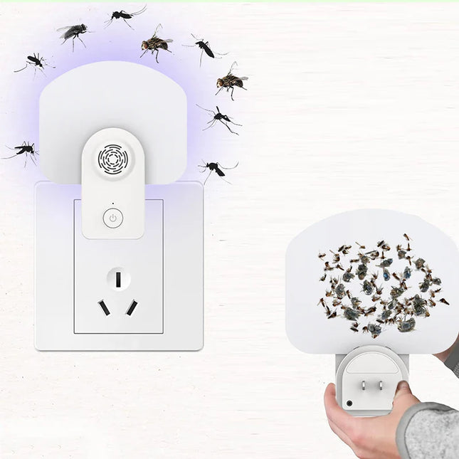 Prise Piège à insecte lumière UV + 3 FILMS autocollants OFFERTS