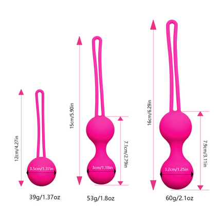 TRIO KEGEL - Kit de boules de Geisha & Vibro