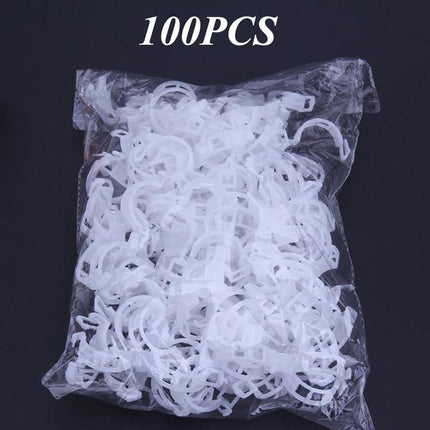 Lot de 100 clips de support de plantes