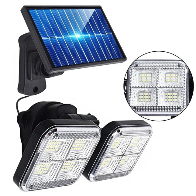 Applique LED solaire double éclairage puissant