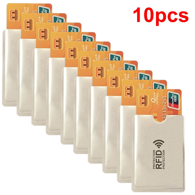 Lot de 10 Étuis de Protection de CB - Anti RFID