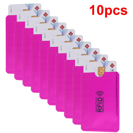 Lot de 10 Étuis de Protection de CB - Anti RFID