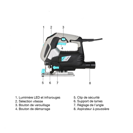 Scie Sauteuse 1000W Filaire