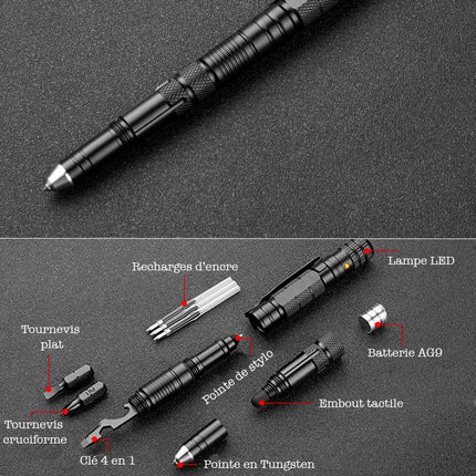 Stylo tactique multifonctions