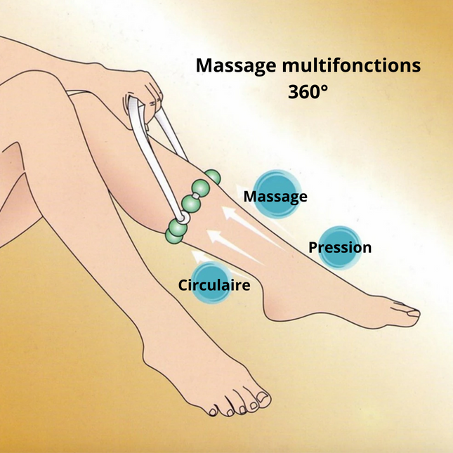 Rouleau de Massage avec Perles 360°