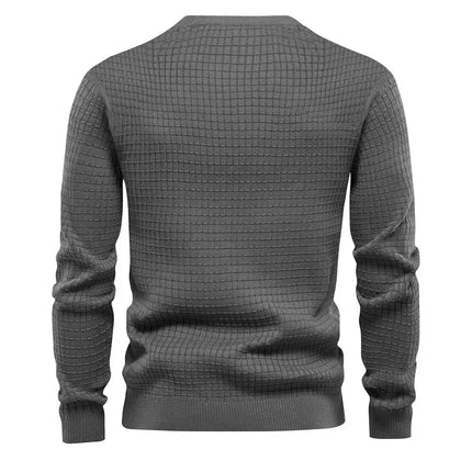 Pull maillé col rond pour homme