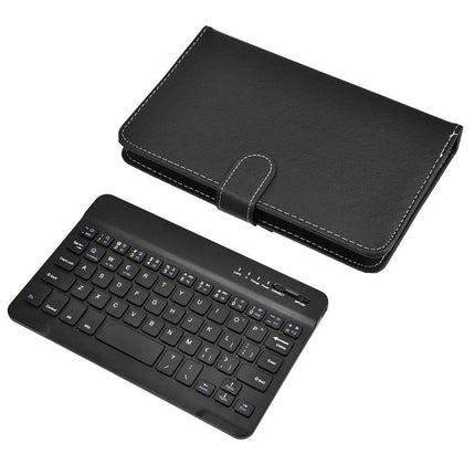 Mini Clavier Sans Fil Bluetooth pour Smartphone - Etui en Cuir PU