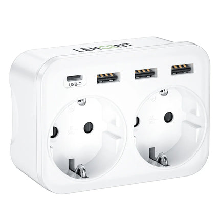 Multiprise murale 6 EN 1 - USB et USB-C - Charge rapide