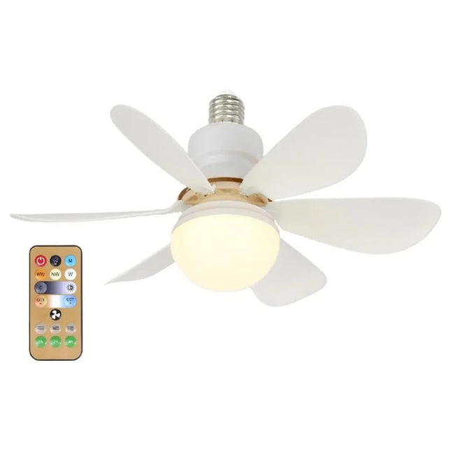 Plafonnier LED 40W avec ventilateur et télécommande