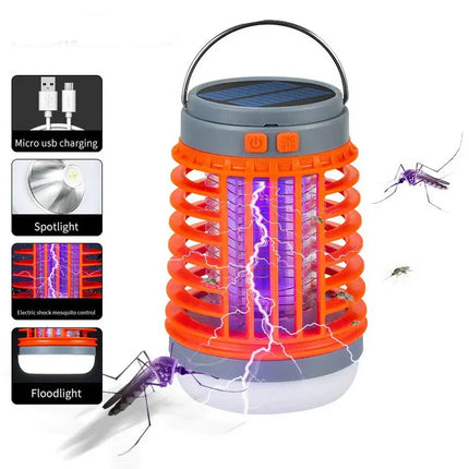 Lampe LED anti-moustiques à énergie solaire