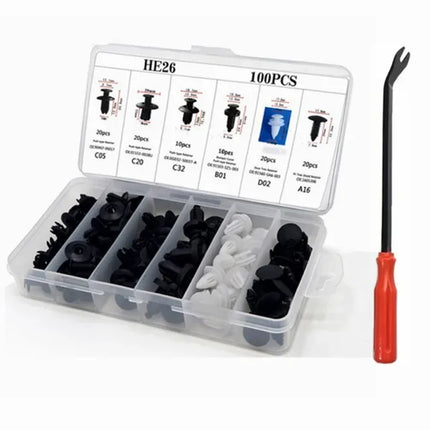 Kit de clips de fixation 680 pièces + outils