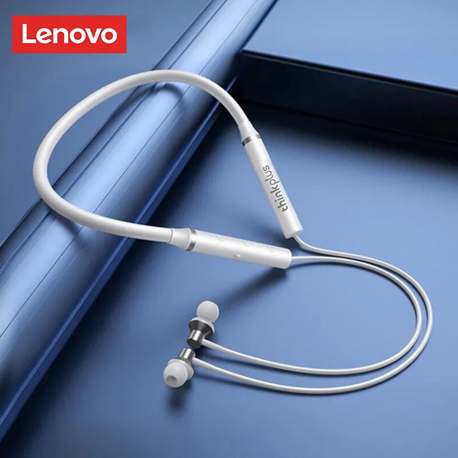 Écouteurs sans fil bluetooth tour de cou Lenovo HE05X