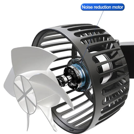 Double ventilateur USB 360 degrés pour voiture