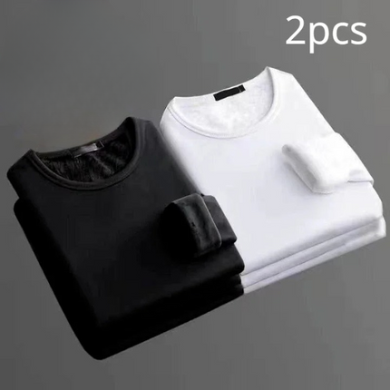 Lot de 2 T-shirts thermiques manches longues Doublure polaire -  Homme