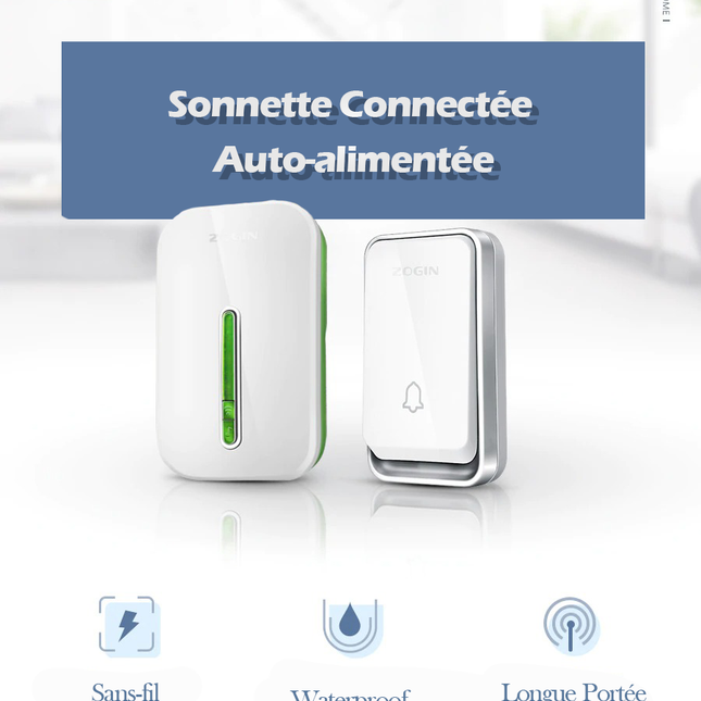 Sonnette sans-fil Auto-alimentée