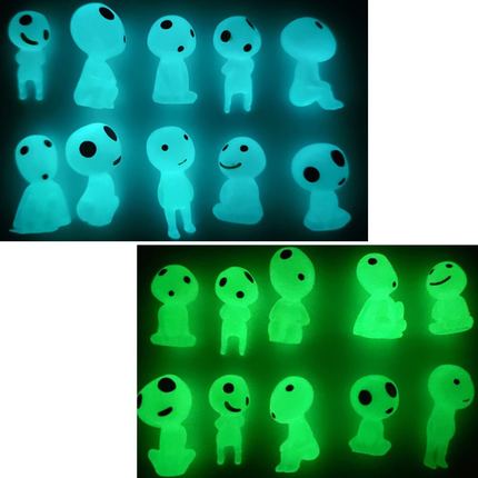 10 pcs Mini statue de jardin lumineuse