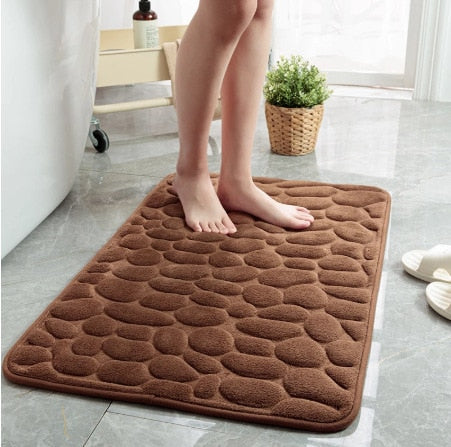 Tapis de bain pavé à mémoire de forme