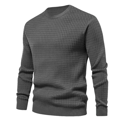 Pull maillé col rond pour homme