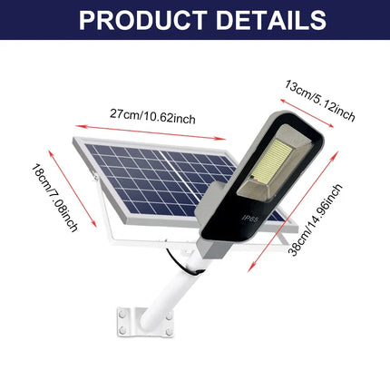 Réverbère Solaire IP65 avec Télécommande Étanche