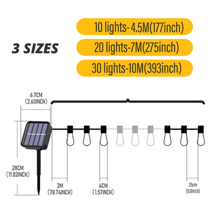 Guirlande à LED solaire pour Noël