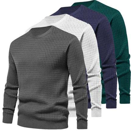 Pull maillé col rond pour homme