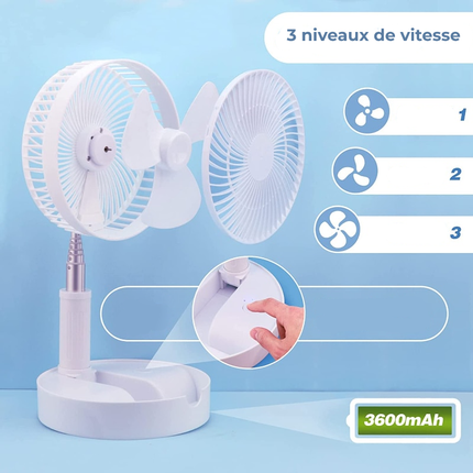 Ventilateur télescopique rétractable