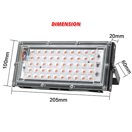 2x Lampes LED à spectre pour plantes