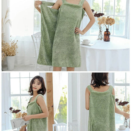 Serviette de bain en Bambou - Effet robe