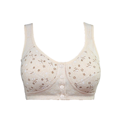 Soutien-gorge 100% coton à imprimé floral